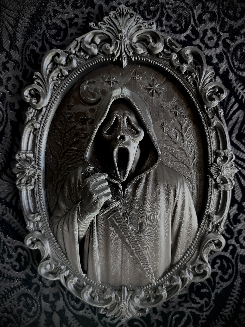 Ghostface Victorian Frame Wall Plaque